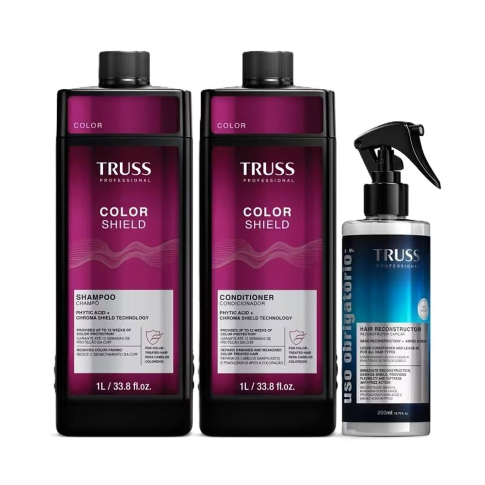 Kit Truss Color Shield - Shampoo & Condicionador 1 Litro & Uso Obrigatório 260ml
