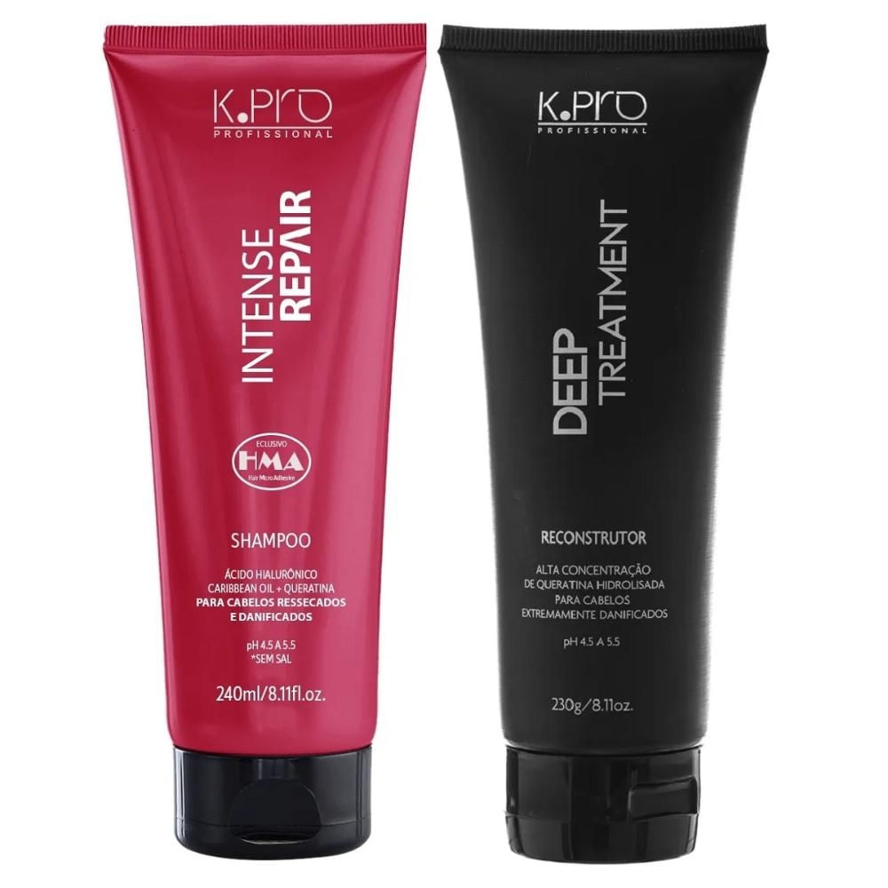 Kit K.Pro Intense Repair - Shampoo 240ml + Reconstrutor 230g