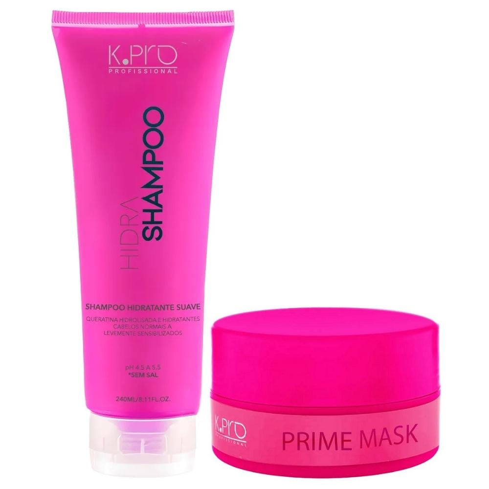 Kit K.Pro Hidra - Shampoo 240ml + Máscara Prime 200g