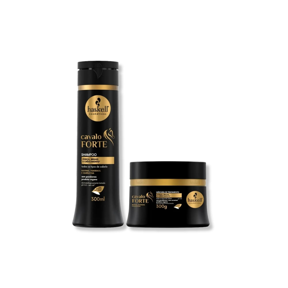 Haskell Kit Cavalo Forte - Shampoo 300ml + Máscara 300g