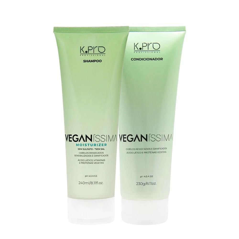 Kit K.Pro Veganíssima - Shampoo Moisturizer 240ml + Condicionador 230g