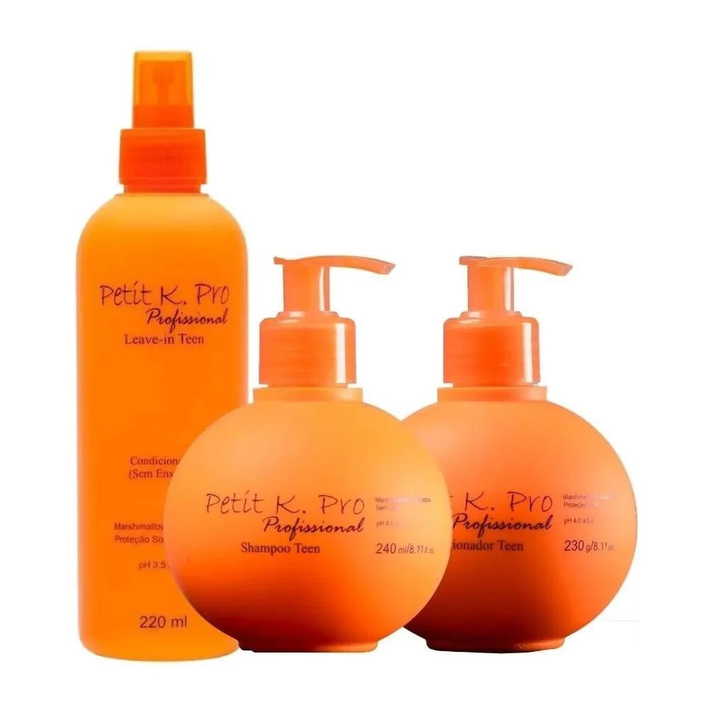 Kit K.Pro Petit - Shampoo 240ml + Condicionador 230ml + Leave-In Teen 220ml
