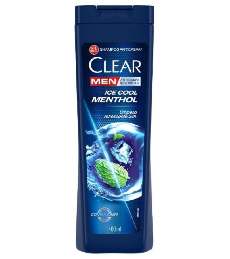 Clear Men Ice Cool Menthol Shampoo Anticaspa 400ml