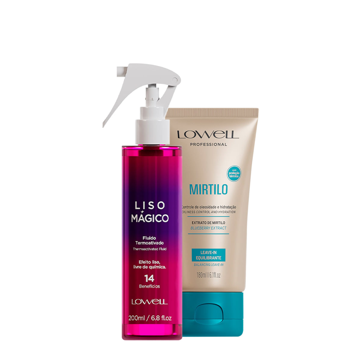 Kit Lowell Extrato de Mirtilo Finalizante Termoativado (2 produtos)