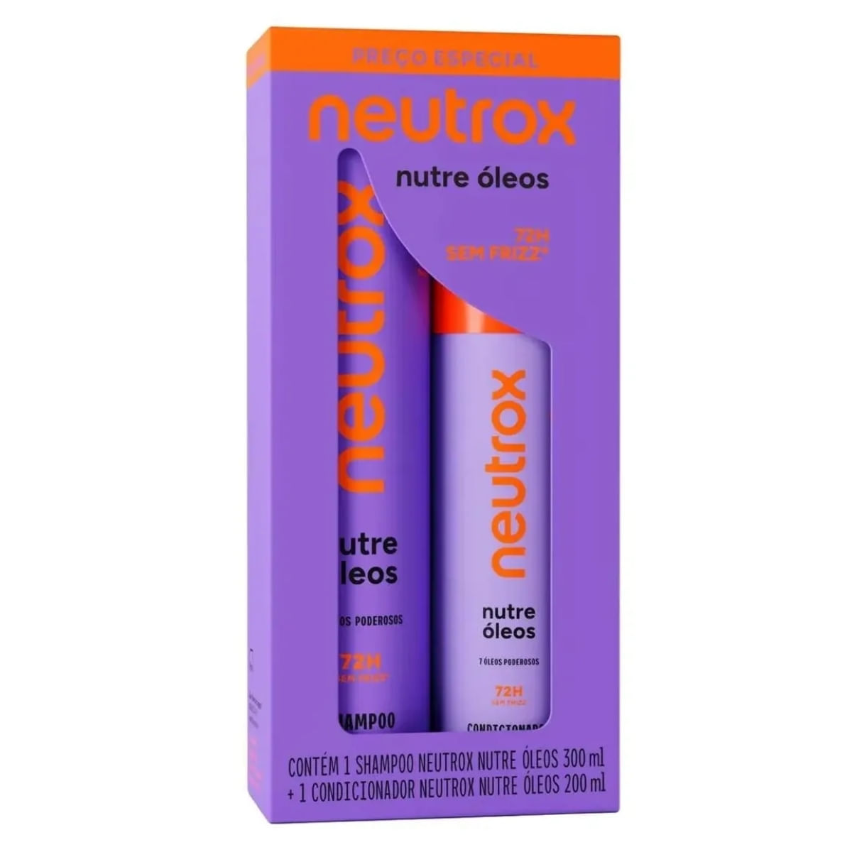 Kit Neutrox Nutre Oleos Shampoo 300ml E Condiconador 200ml