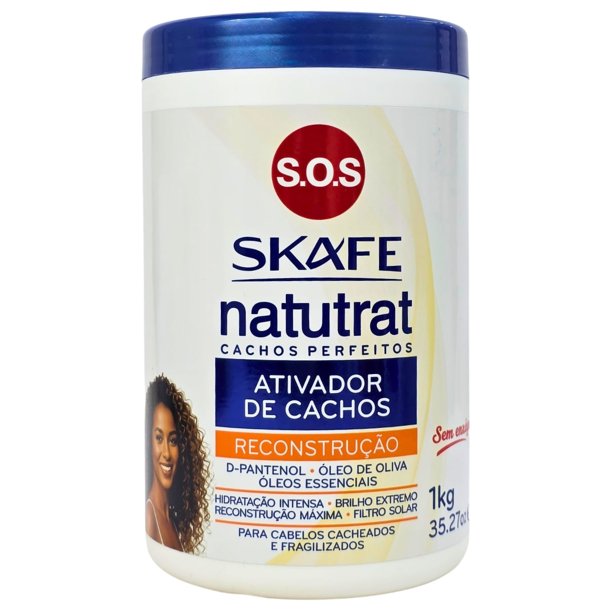 Ativador De Cachos Reconstrução S.O.S Cachos Perfeitos Natutrat Skafe 1Kg