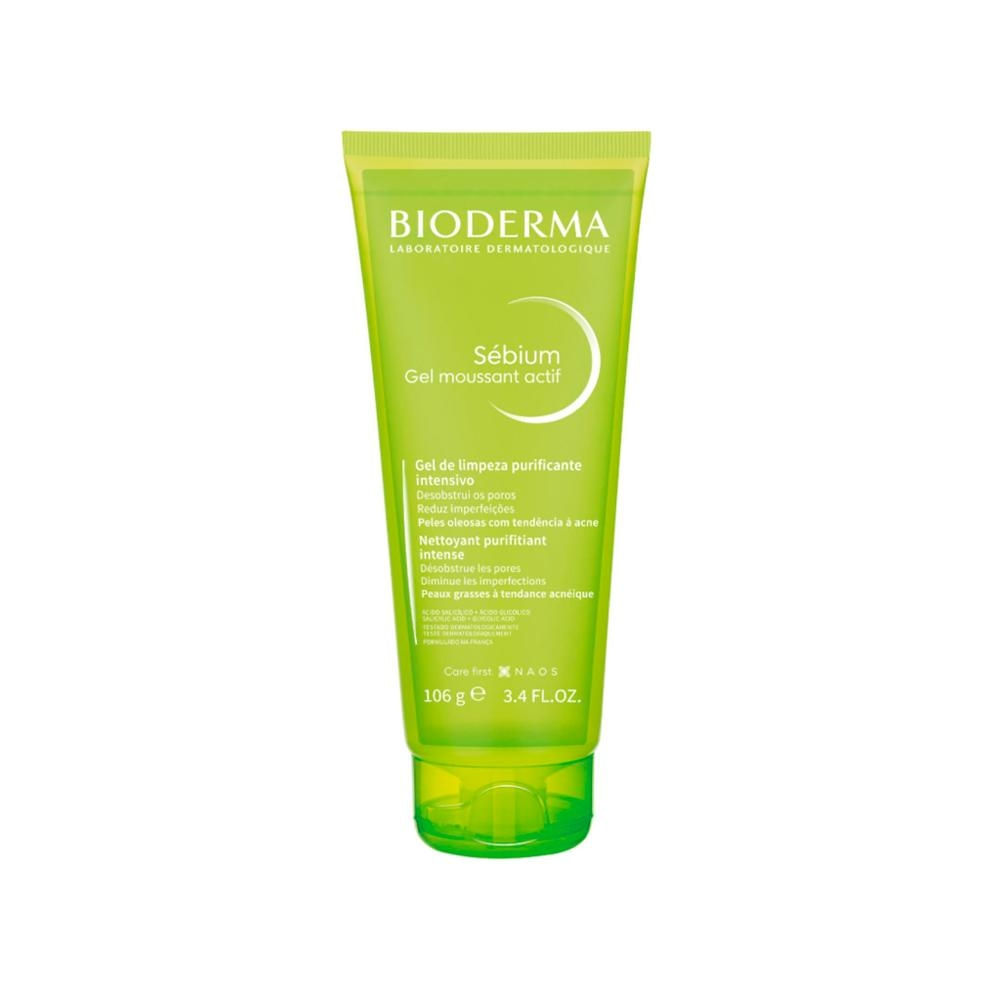 Bioderma Sébium Moussant Actif Gel de Limpeza Facial 100ml