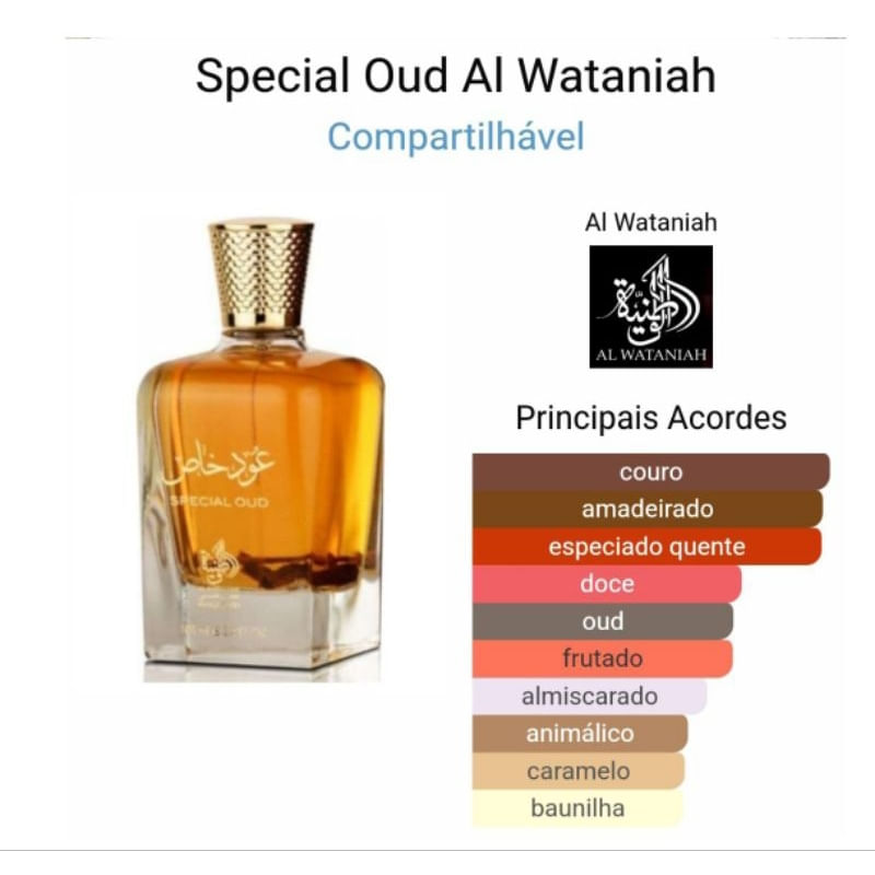Special Oud Al Wataniah Eau de Parfum 100ml Perfume Unissex Árabe