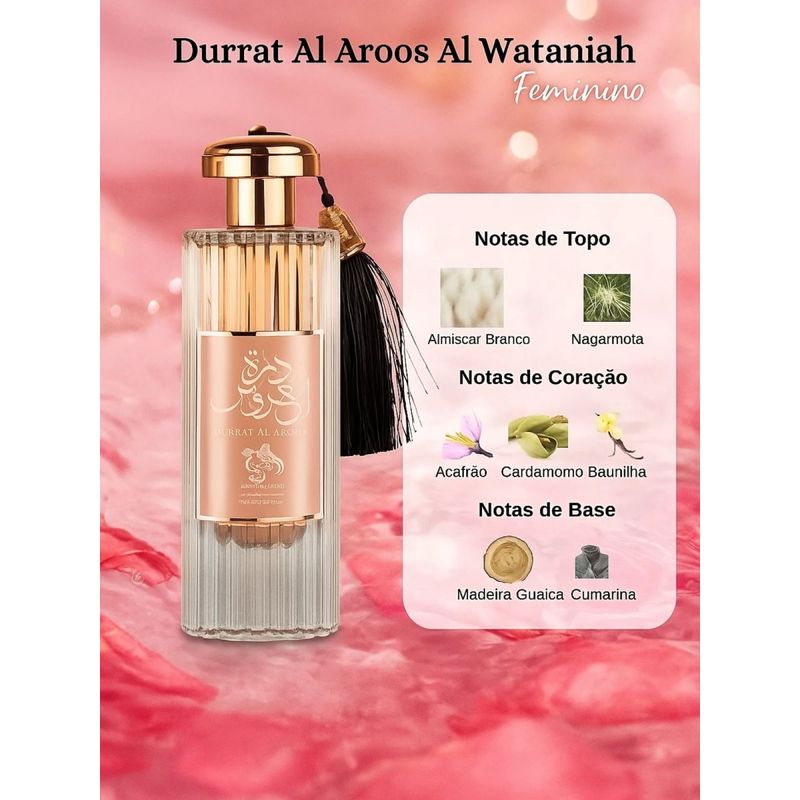 Durrat Al Aroos Al Wataniah Perfume Feminino Eau de Parfum 85ml