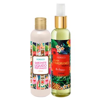 Fiorucci Splash Fragrance Tropical Kit - Deo Colônia + Sabonete Líquido Menor preço em Fiorucci Splash Fragrance Tropical Kit - Deo Colônia + Sabonete Líquido