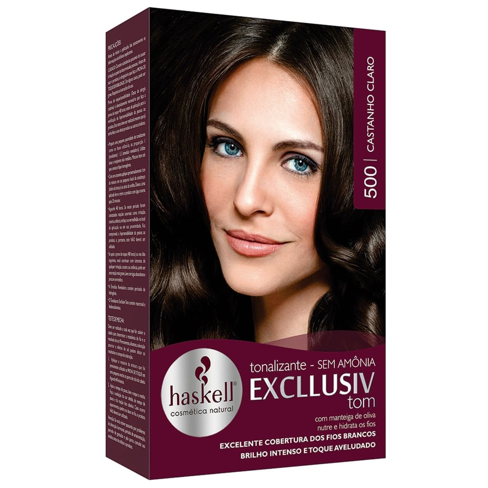 Tonalizante Haskell Excllusiv Tom 500 Castanho Claro