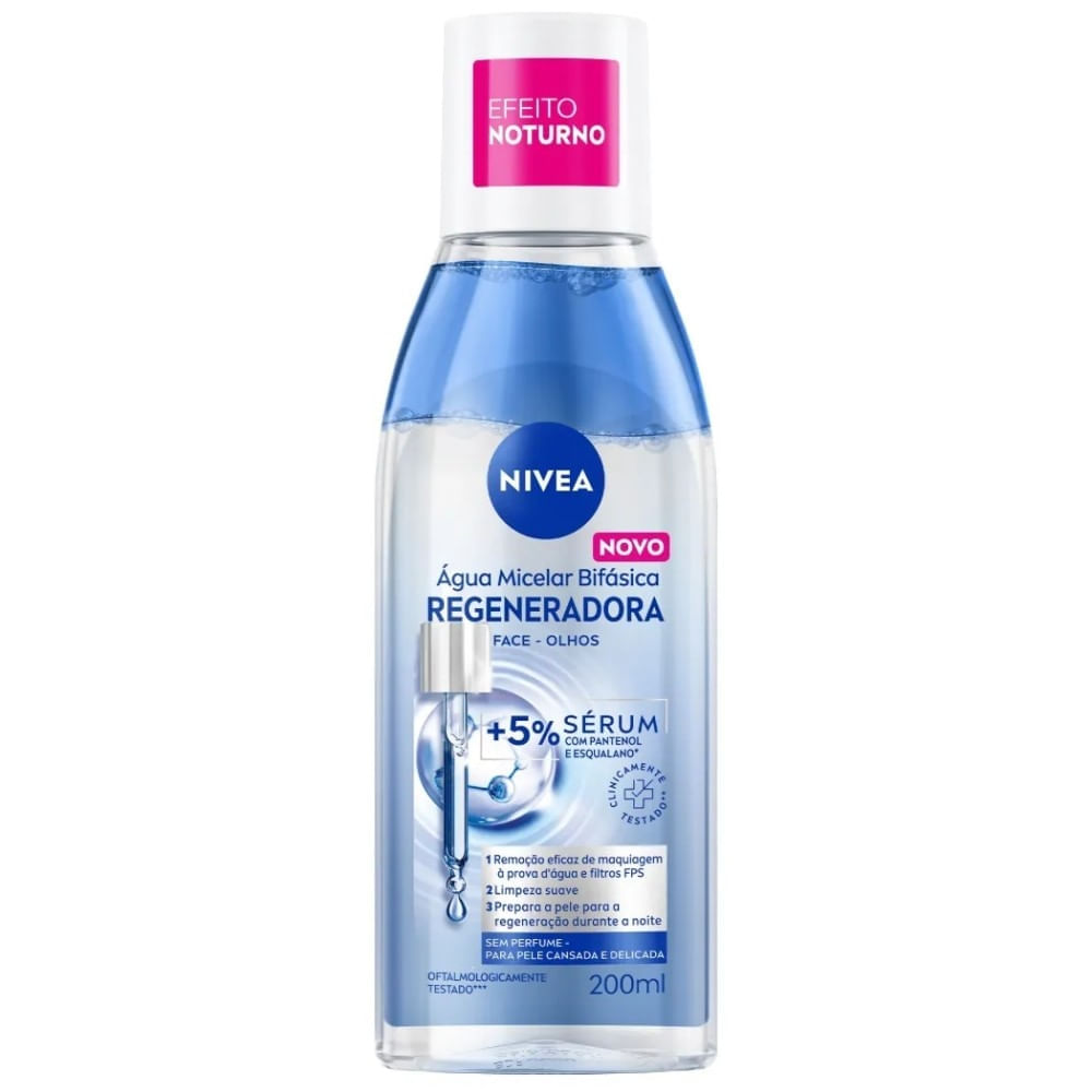 Água Micelar Bifásica Nivea Regeneradora 200ml