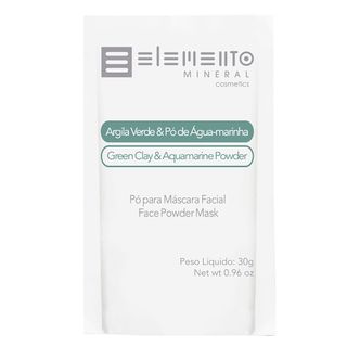 Menor preço em Máscara Facial Elemento Mineral Argila Verde com Pó de Águamarinha - 30g