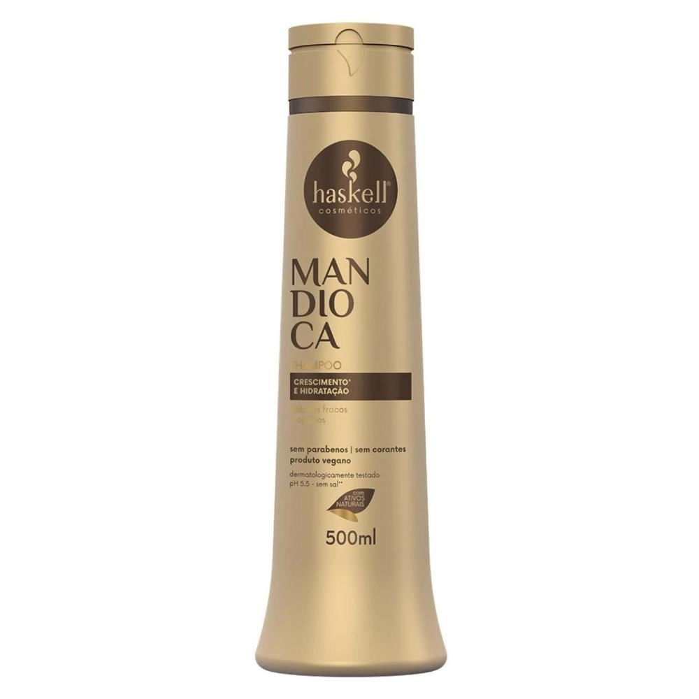 Shampoo Mandioca Haskell Fortalecimento e Hidratação 500ml