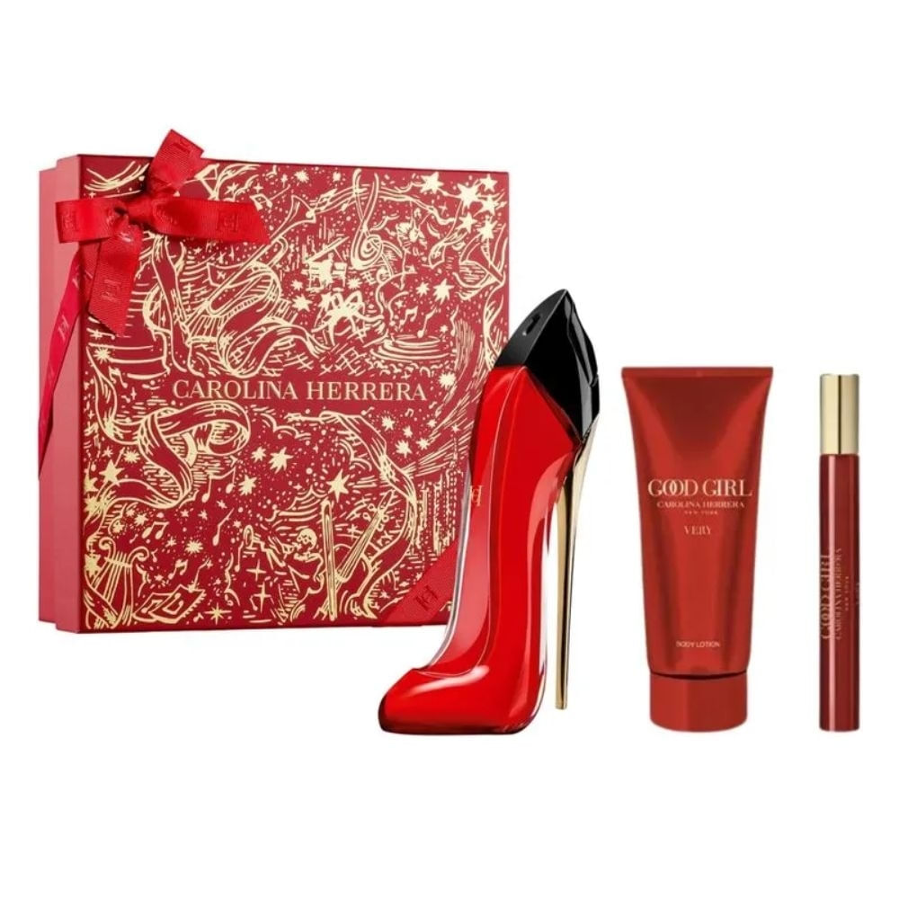 Kit Very Good Girl + Body Lotion + Travel Size Eau De Parfum Feminino-80 ml
