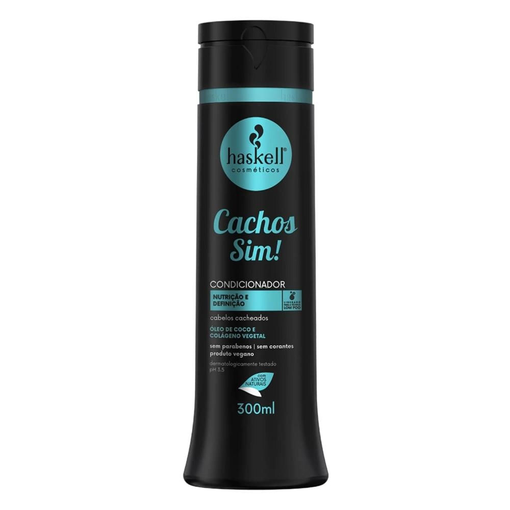 Condicionador p/ Cabelos Cacheados Haskell Cachos Sim! 300ml