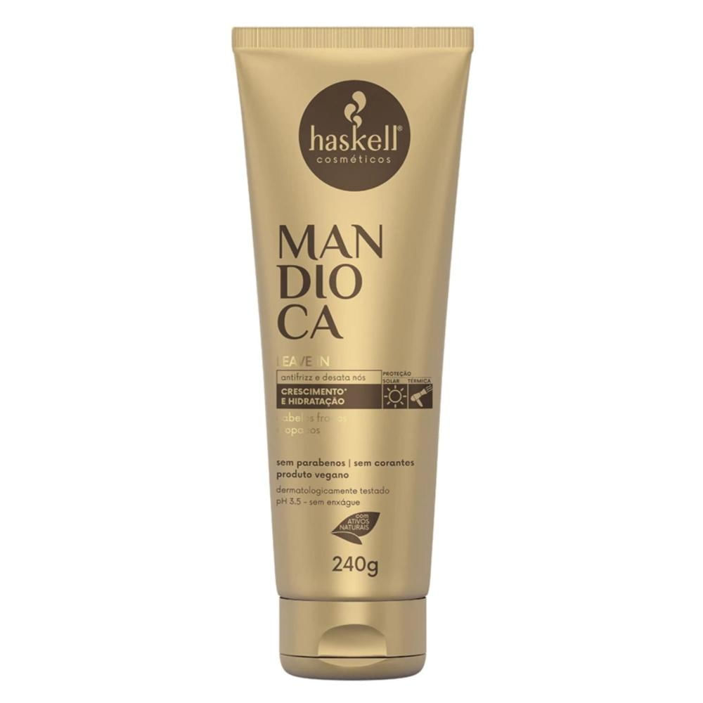 Creme Haskell Mandioca Leave In Protetor Térmico 240g