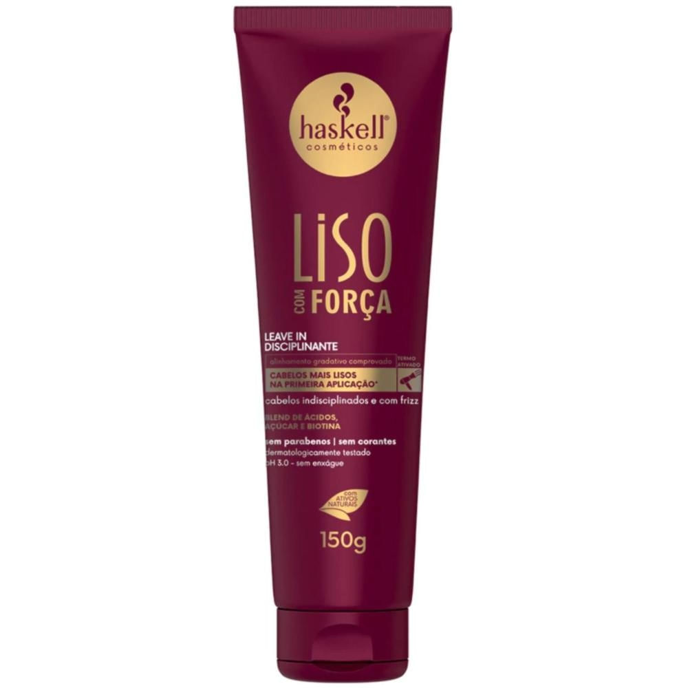 Leave In Antifrizz Liso Prolongado Haskell Liso com Força