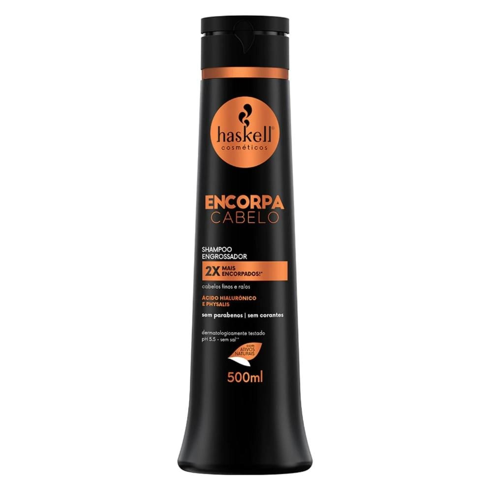 Shampoo Encorpa Cabelo Haskell Engrossador de Fios 500ml