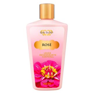 Loção Desodorante Rose Love Secret - Para o Corpo - 250ml Menor preço em Loção Desodorante Rose Love Secret - Para o Corpo - 250ml