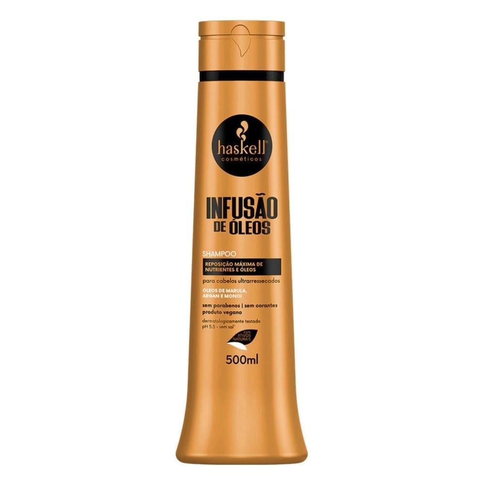 Shampoo Nutrição Hidratação Haskell Infusão de Óleos 500ml