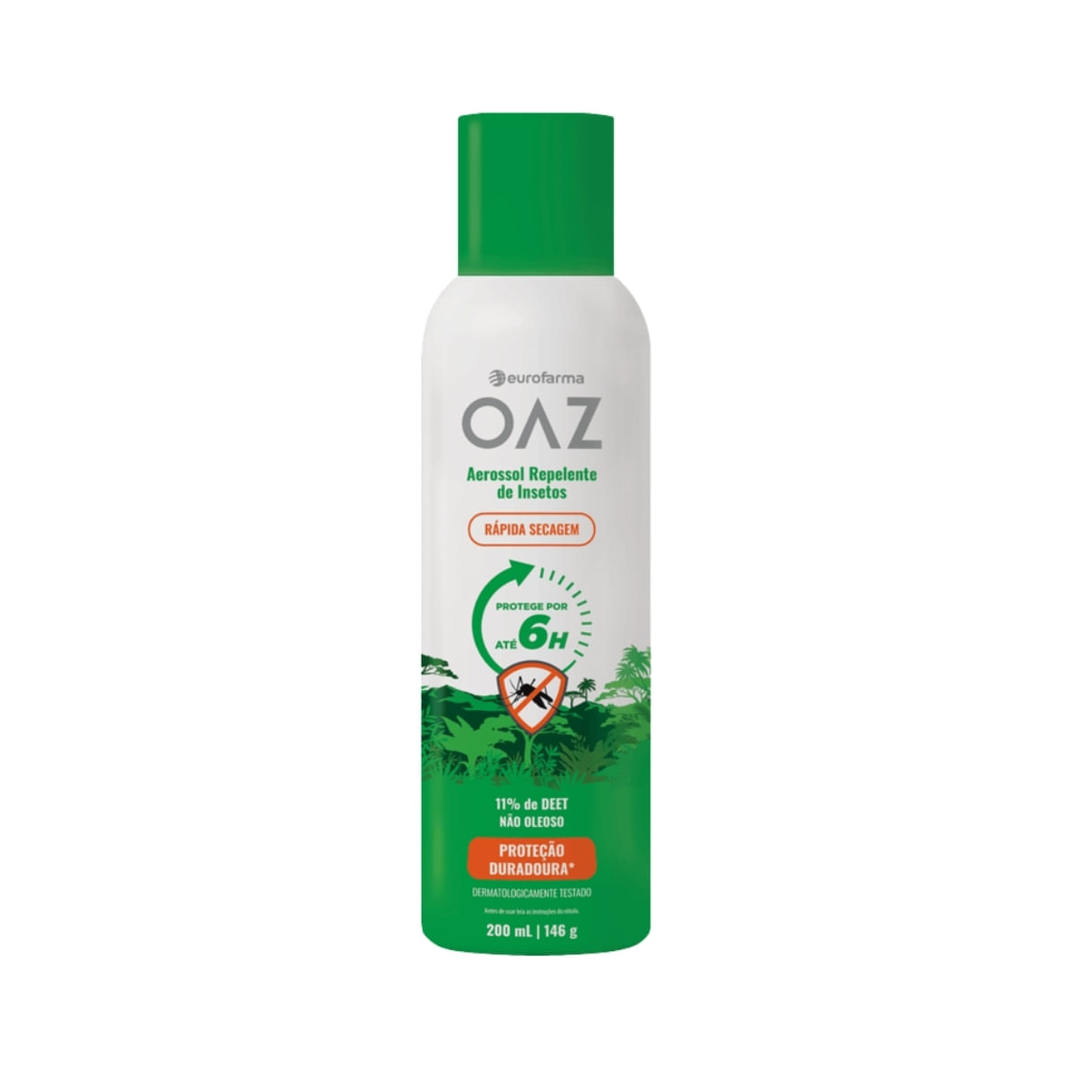 Oaz Repelente Aerossol 200 Ml - Para Insetos - Rápida Secagem