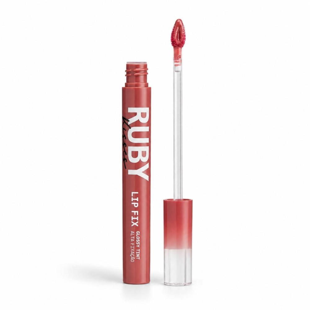 Lip Fix Ruby Kisses Glossy Tint Alta Fixação Coral Dream Lgt02bb