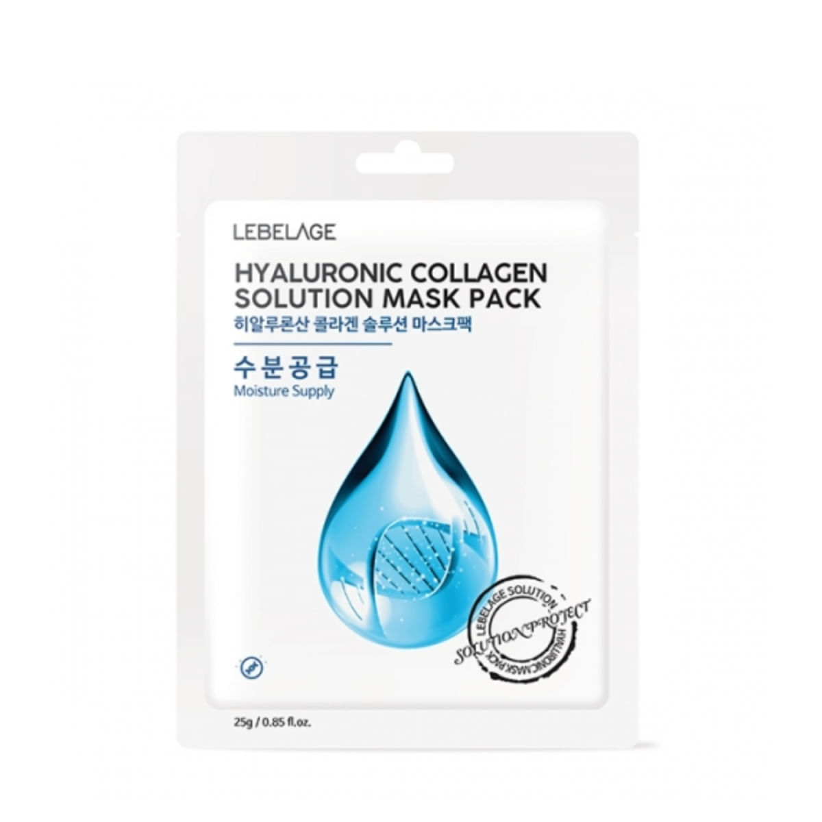 Lebelage Máscara Facial de Colágeno e Acido Hialurônico 23m
