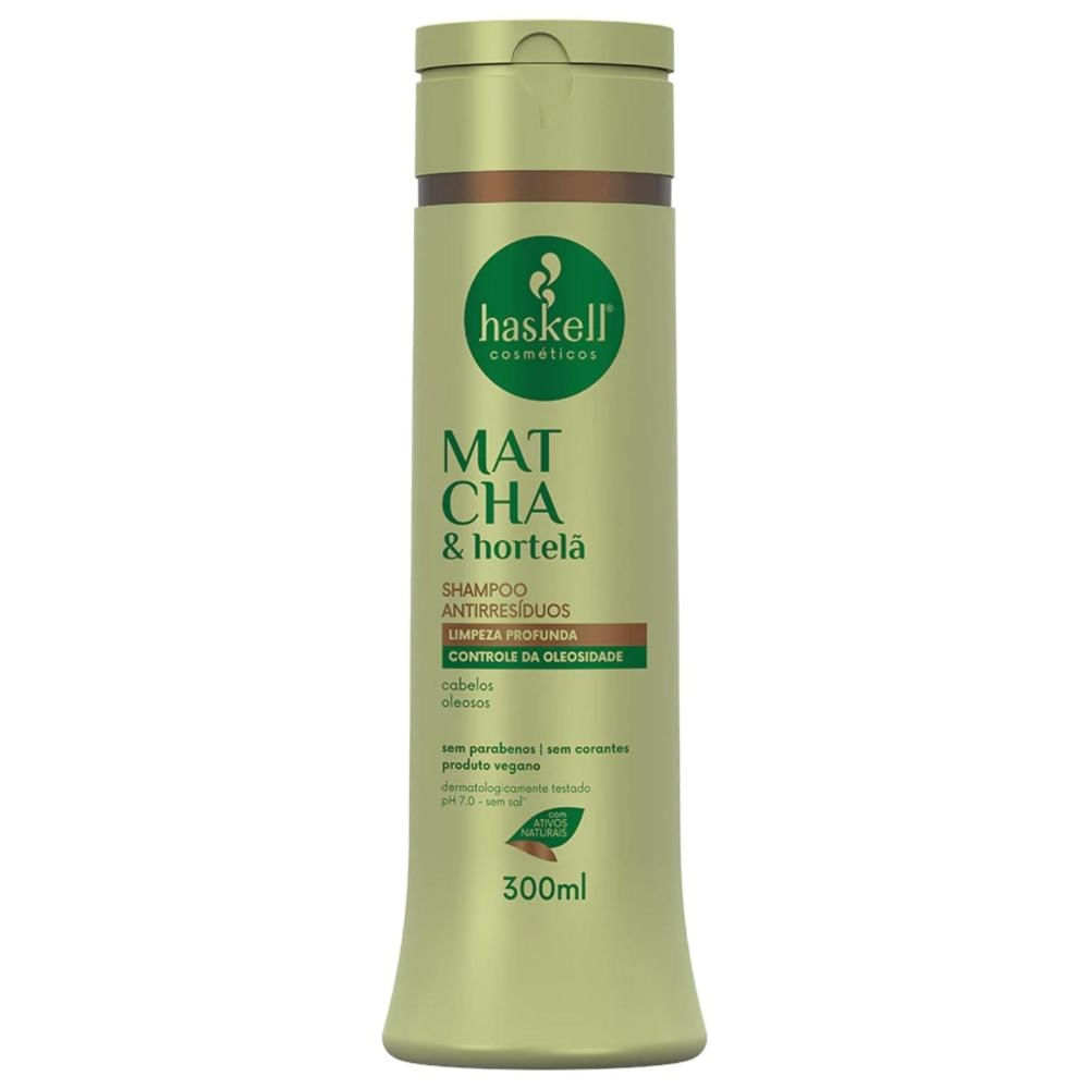 Shampoo Detox Haskell Antirresiduo Matcha E Hortelã 300ml