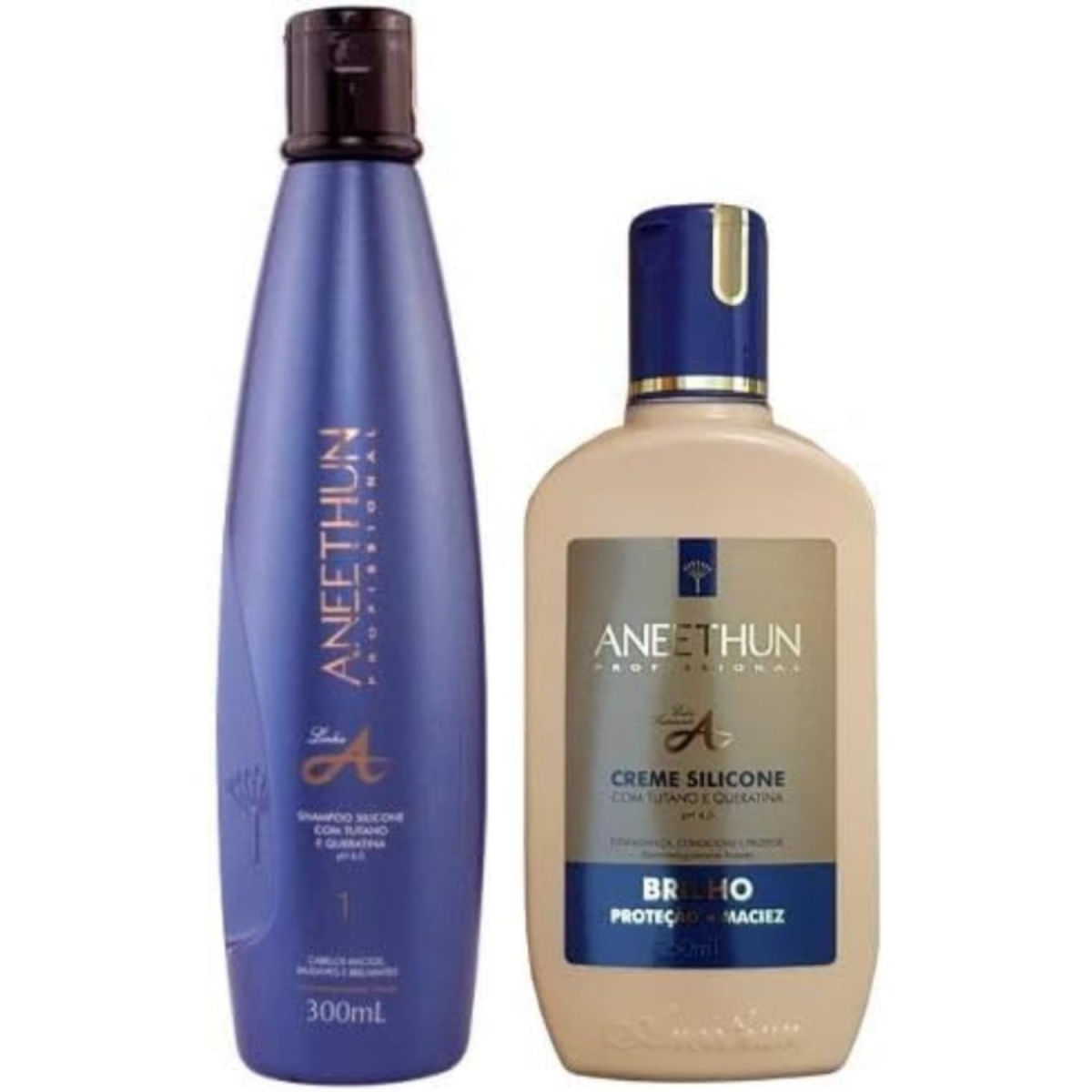 Kit Aneethun Linha A Shampoo 300ml + Creme de Silicone 250ml