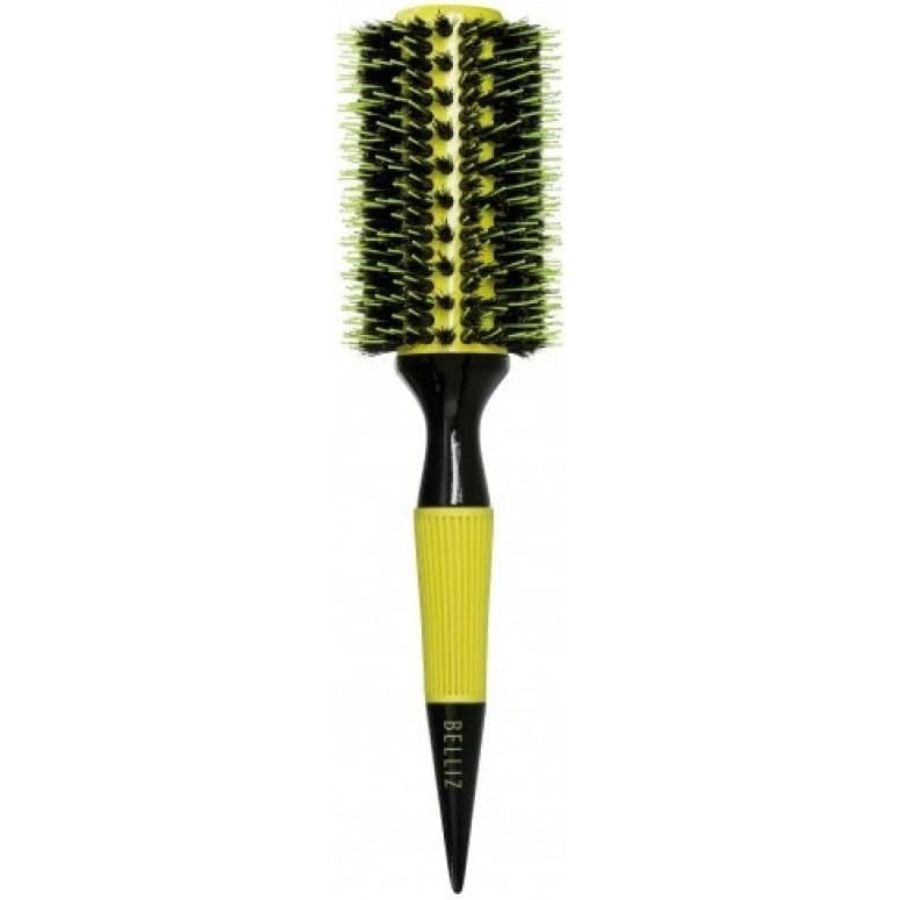Escova de Cabelo Madeira Premium Color Cerâmica 27mm - Belliz
