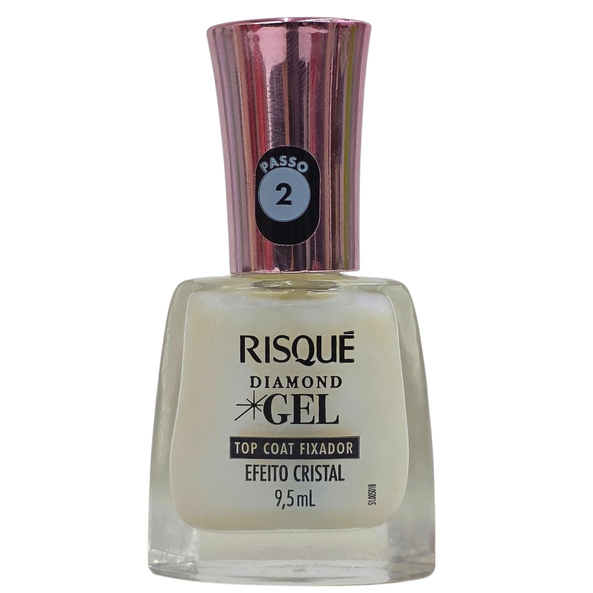 Top Coat Fixador Efeito Cristal Diamond Gel Risque 9,5ml