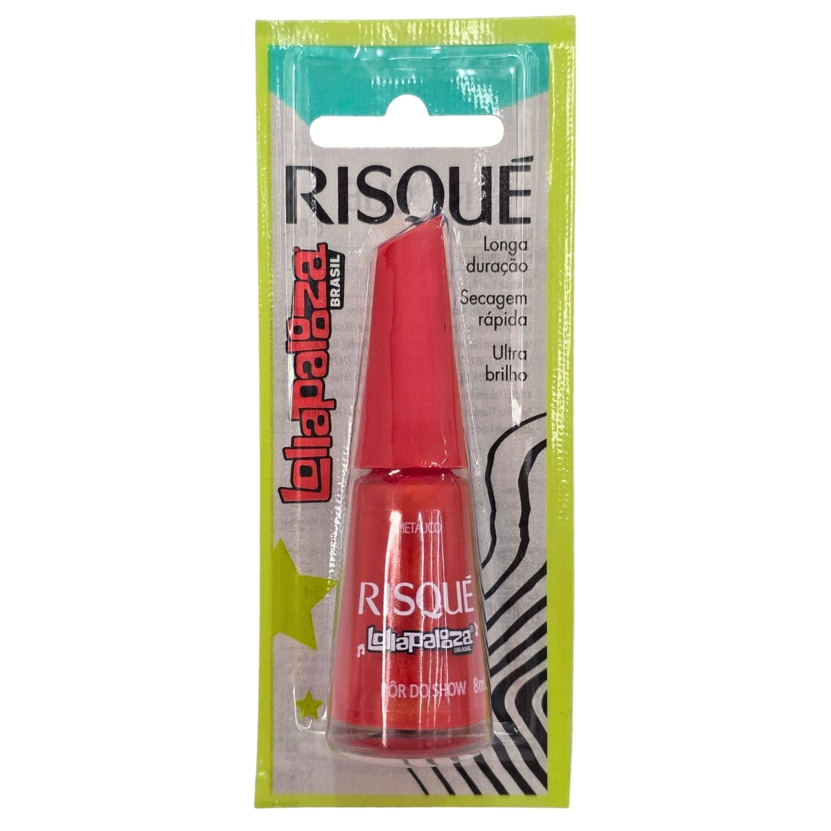 Esmalte Metálico Pôr do Show Lollapaloza Brasil Risque 8ml