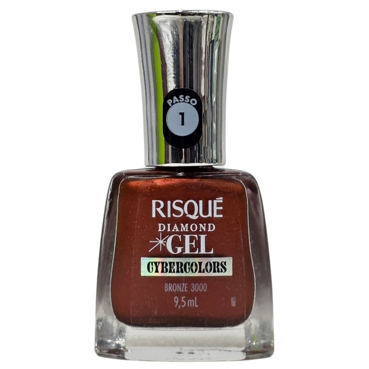 Esmalte Cybercolors Bronze 3000 Diamond Gel Risque 9,5ml