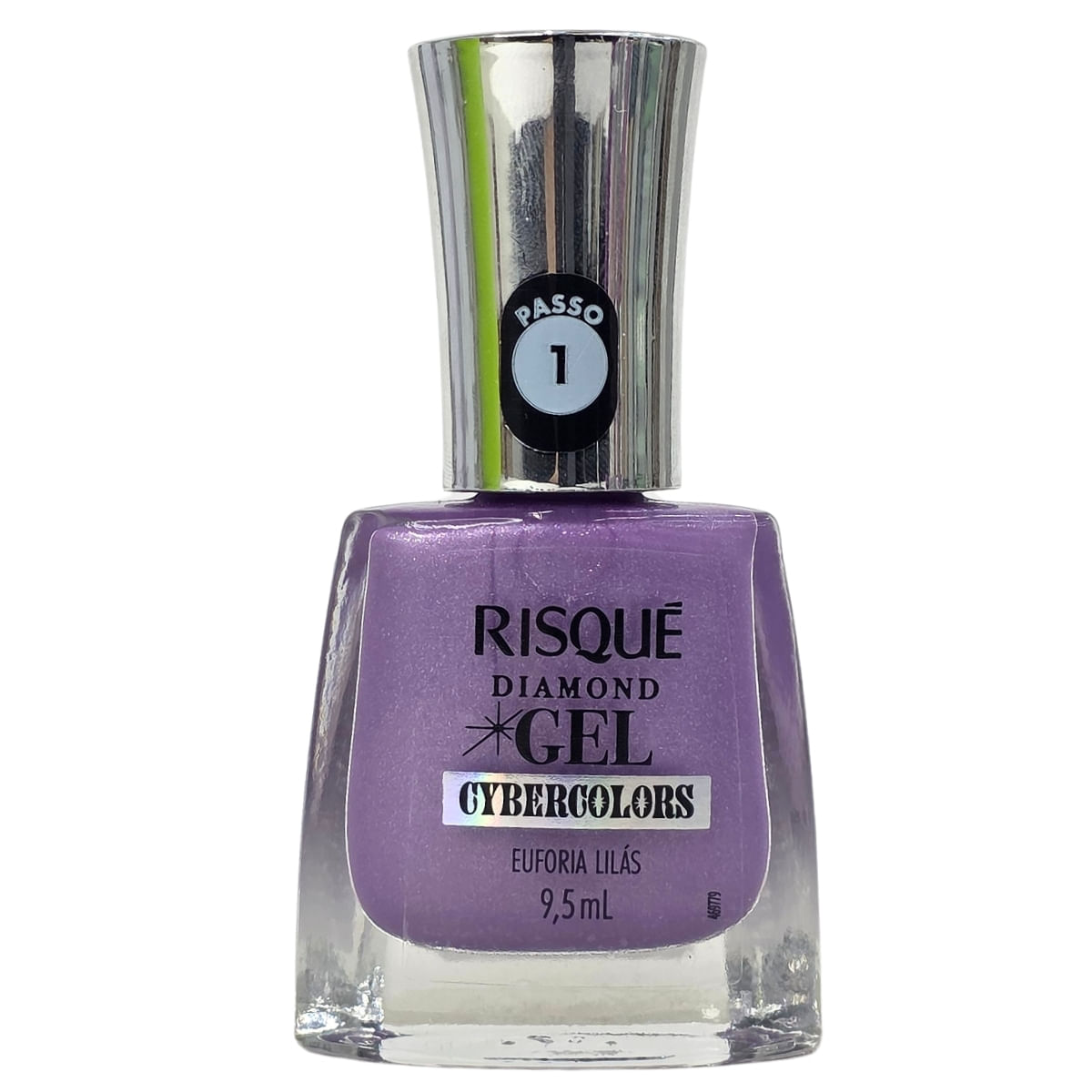 Esmalte Cybercolors Euforia Lilás Diamond Gel Risque 9,5ml