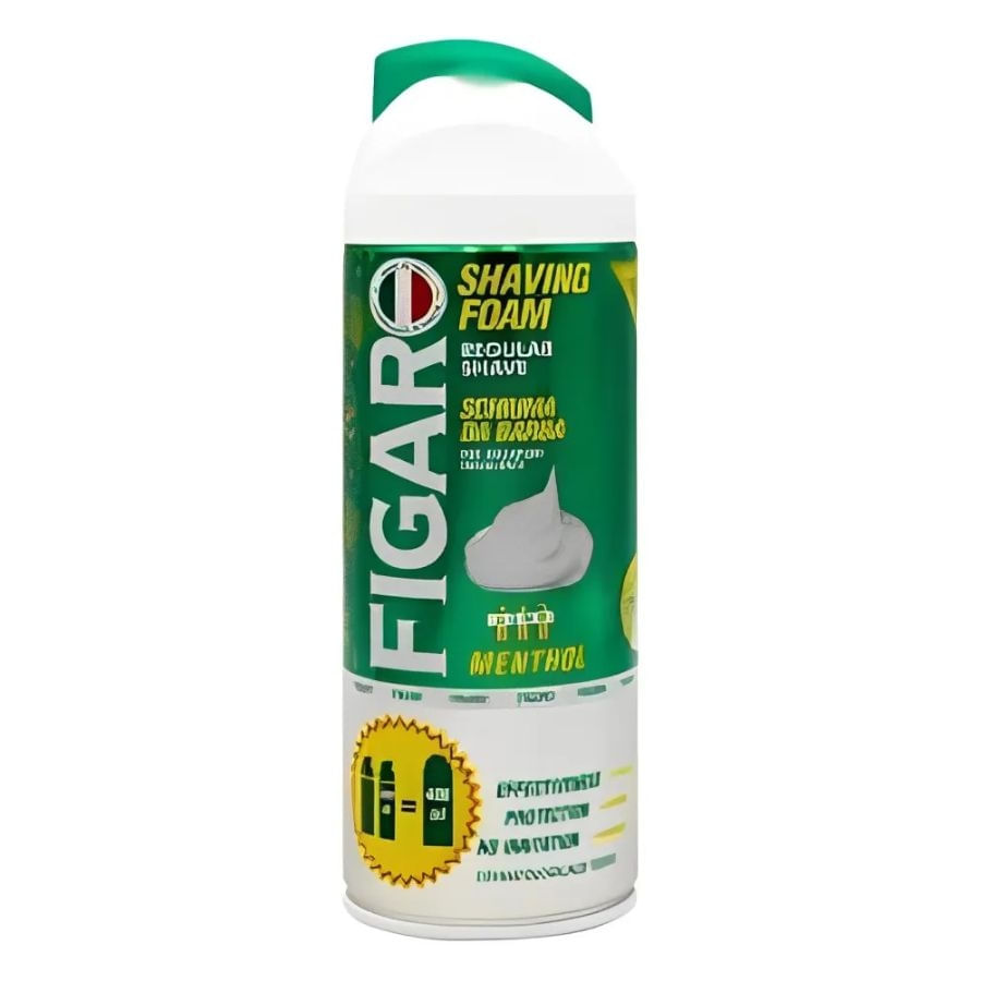 Espuma Para Barbear Mentol 400Ml - Figaro