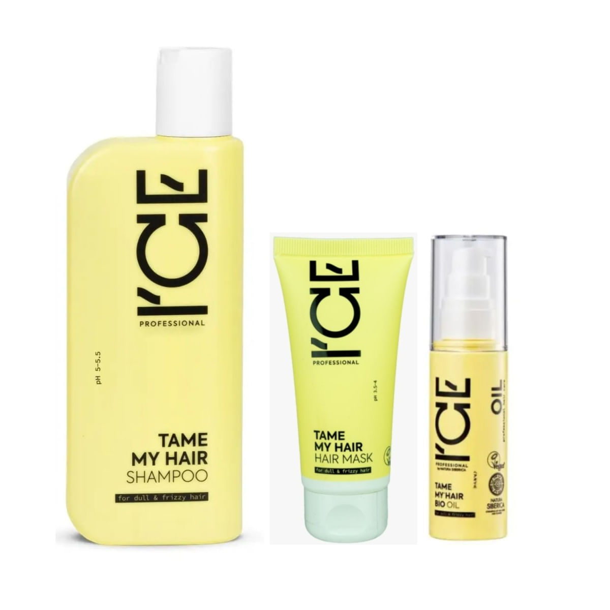 Ice Professional Tame My Hair Trio(Shampoo 250ML+Mask 50ML+Oleo 50ML)