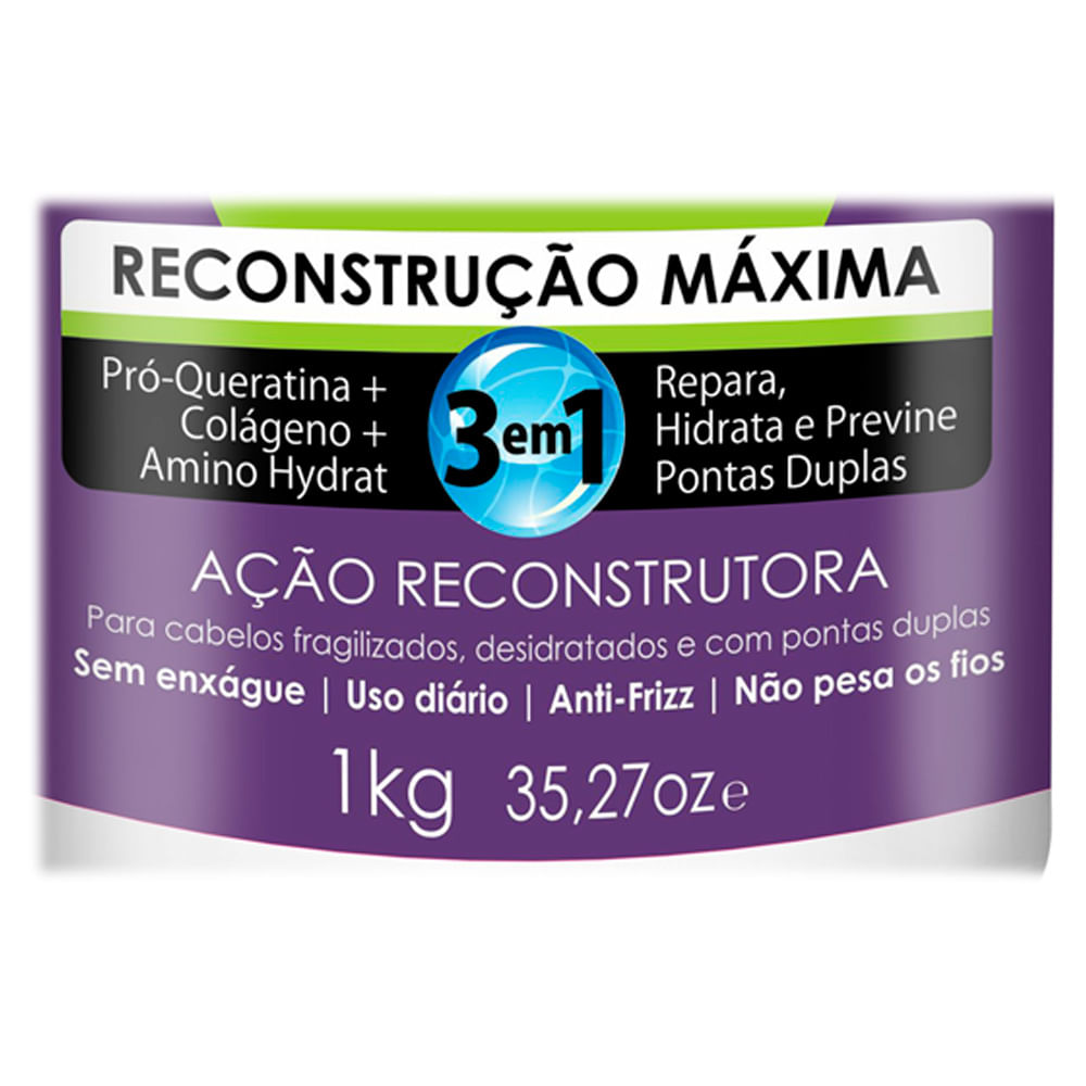 Skafe Keraform Reconstrução Máxima 3 em 1 - Creme para Pentear