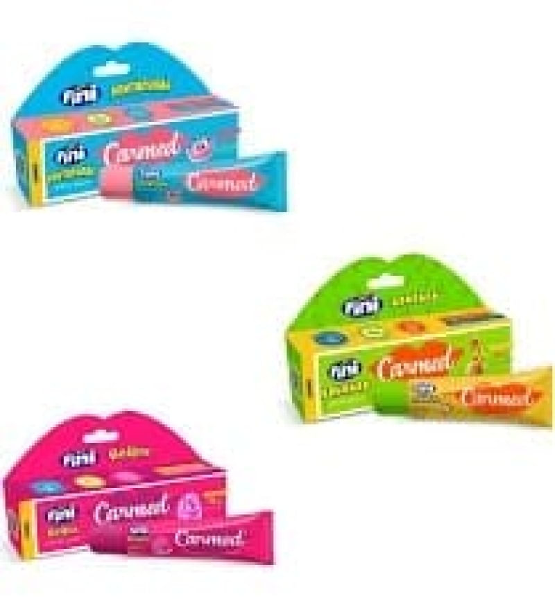 Cimed Carmed Fini Kit 3unid. Dentaduras Bananas e Beijos