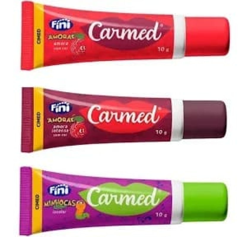 Cimed Carmed Fini Kit 3unid. Minhoca Amora Escuro e Claro