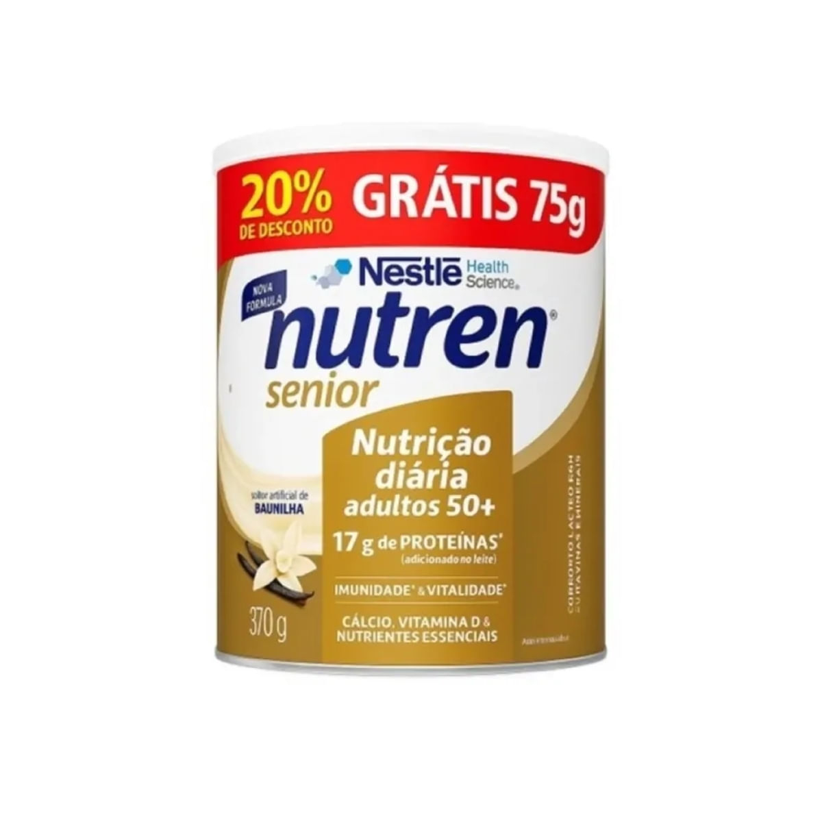 Nutren Senior Sabor Baunilha 370g