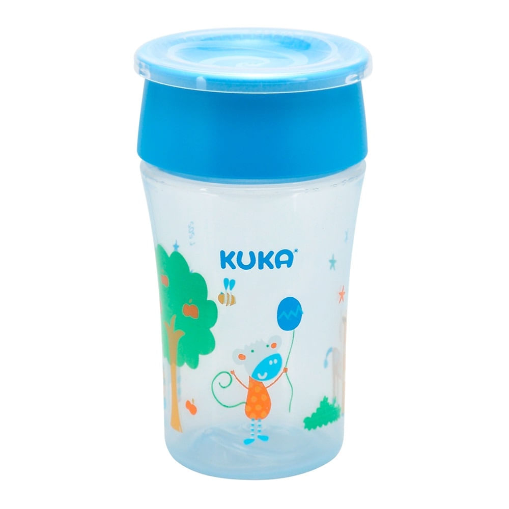 Copo Infantil 360° Kuka Azul 200ml