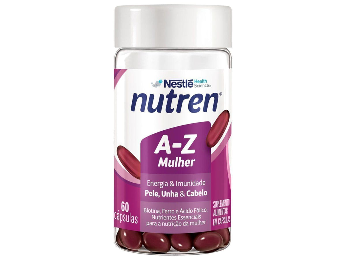 Multivitamínico Nestlé Nutren A-Z Mulher 60 Cápsulas