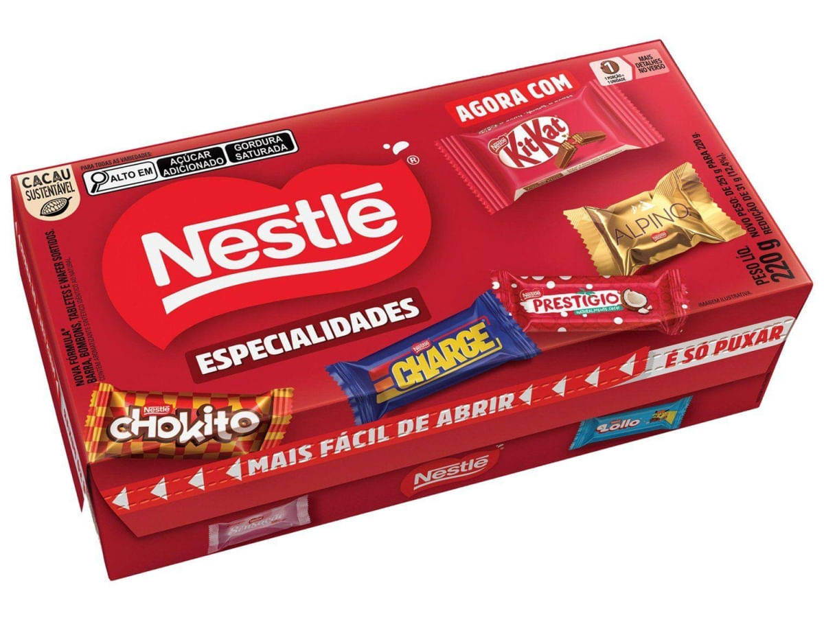 Caixa de Bombom Nestlé Especialidades Tradicional 220g