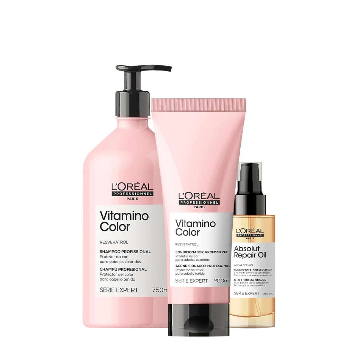 Kit L'Oréal Professionnel Vitamino Color Duo Oil 90 (3 Produtos)