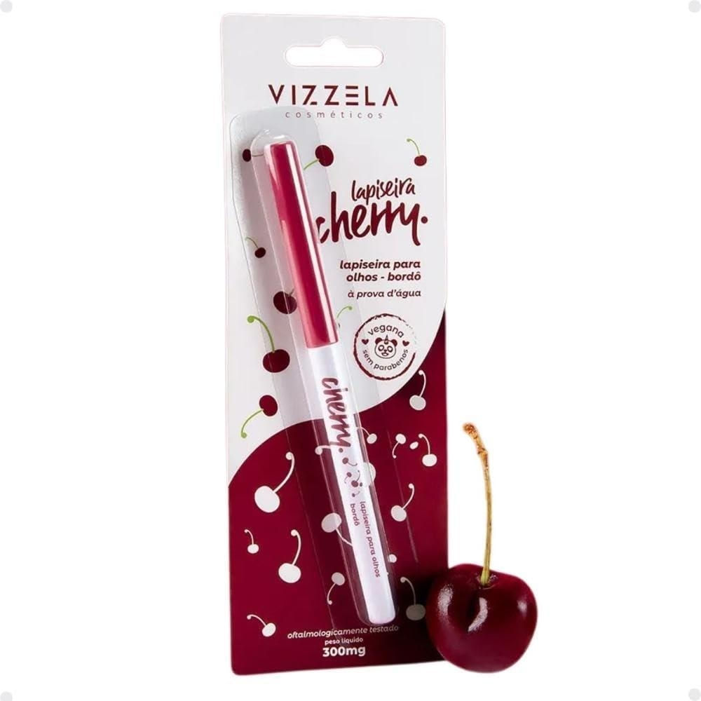 Lapiseira Para Olhos Bordô Cherry 300Mg  – Vizzela