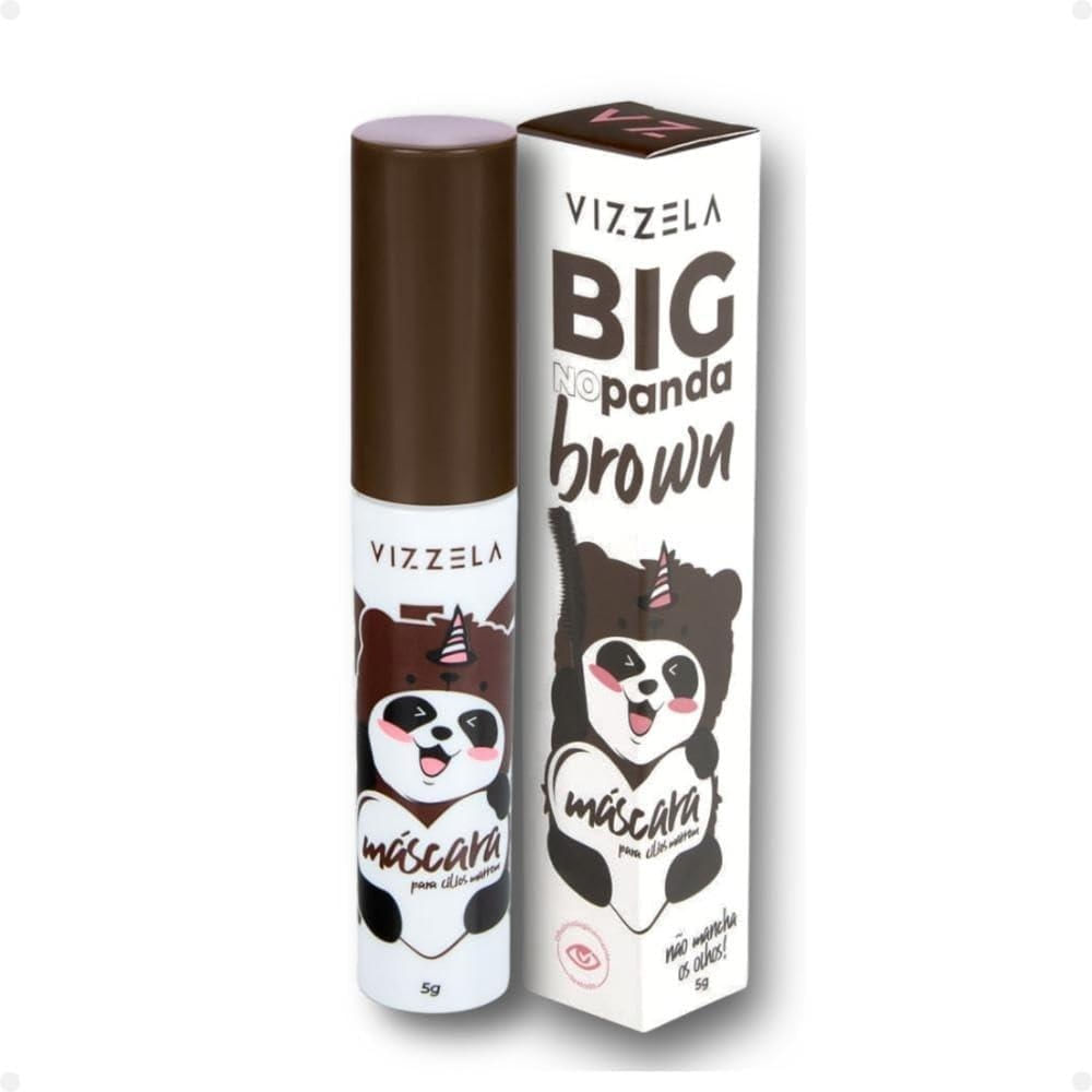 Máscara Para Cílios Big No Panda Brown Vizzela 5g