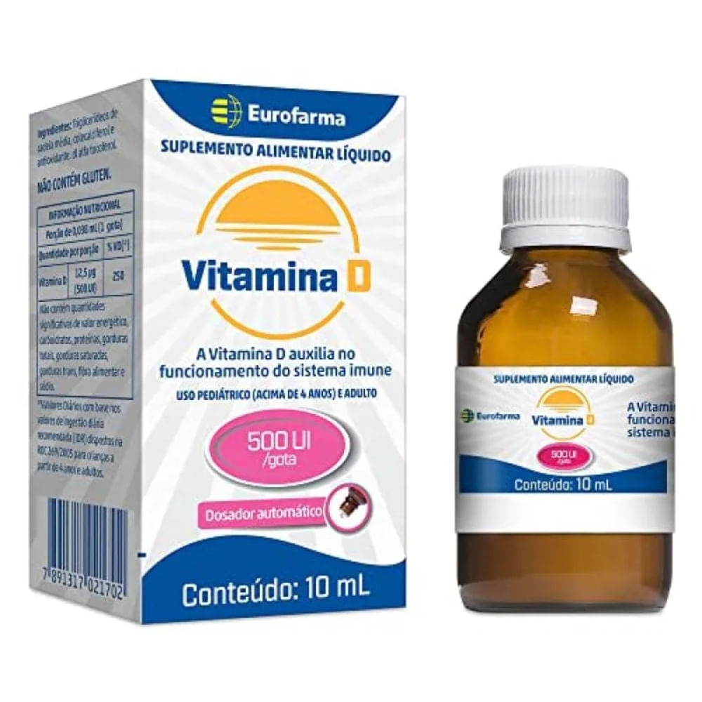 Vitamina D 500Ui Gotas 10Ml