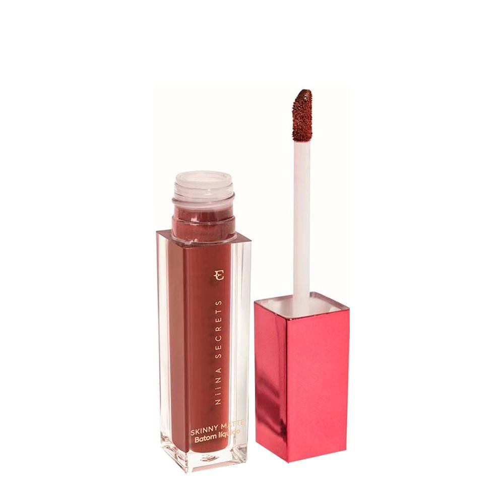 Eudora Niina Secrets Skinny Matte Castanho Begonia Batom 5ml