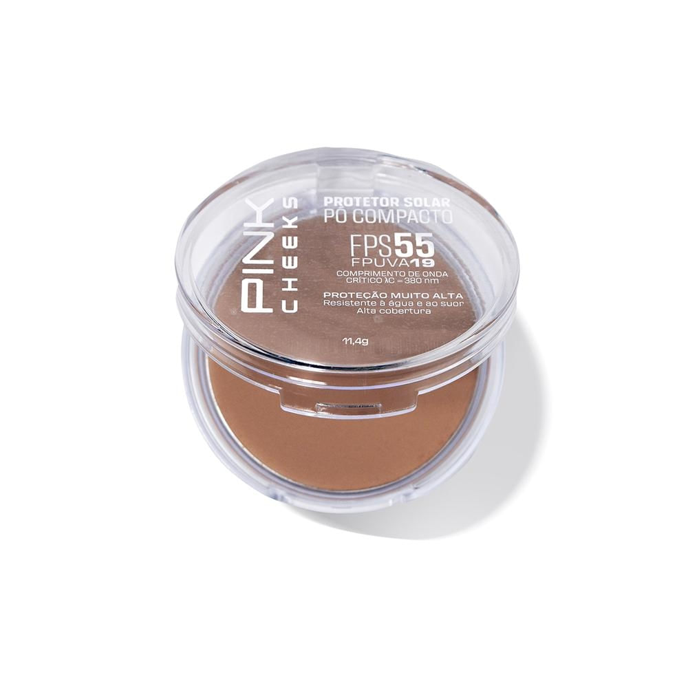 Pink Cheeks Proteção Solar Com Maquiagem Fps55 Fpuva19 Cor P40 Pó Compacto 11,4g